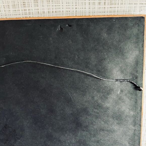 Vintage Needlepoint 16" Wood Framed Artwork, Forsyth Park, Savannah GA Folk Art - Picture 15 of 15